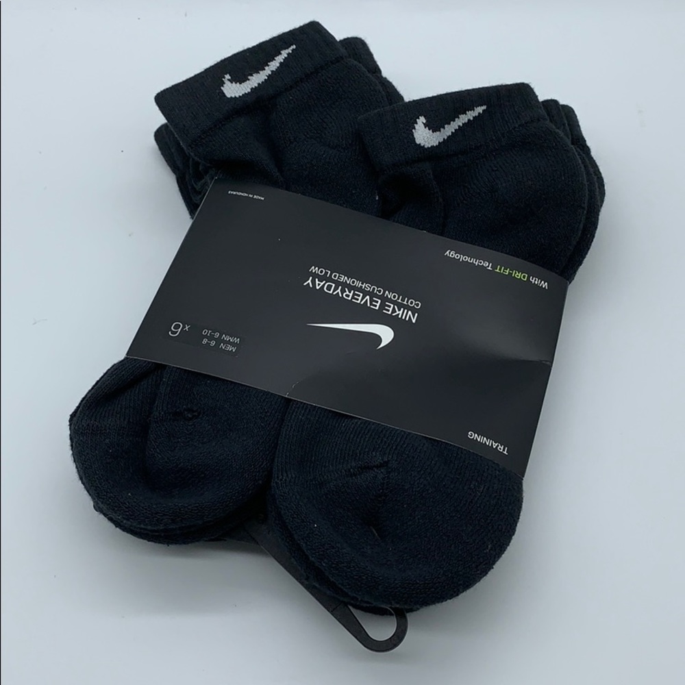 NIKE EVERYDAY COTTON CUSHIONED LOW TRAINING SOCKS - Picture 4 of 16